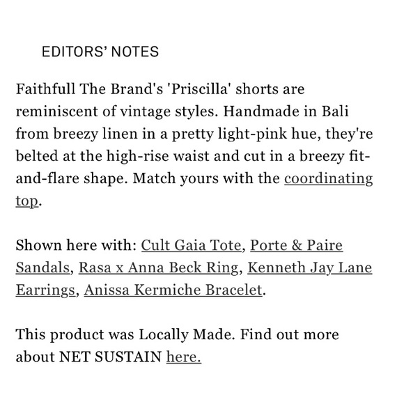 ❤️NWT faithfull the brand priscilla shorts in plain ice pink - Picture 5 of 11